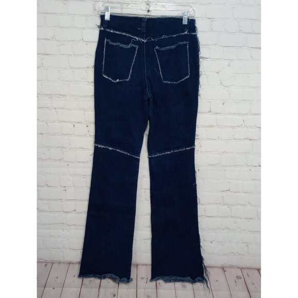 Vintage Tag Rag Women's Jeans No Tags (26x32 Measured) Raw Hem Unique